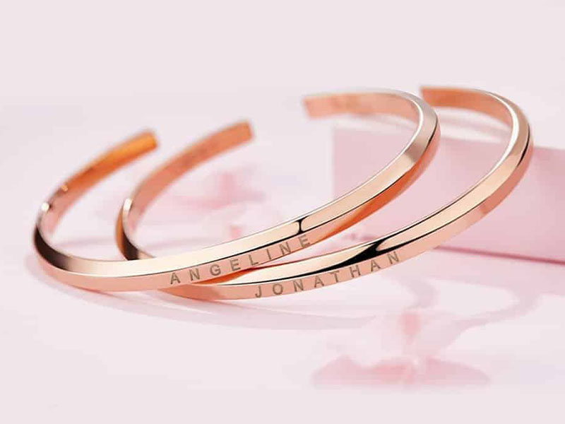 Infinity bangles you can personalise womens presents
