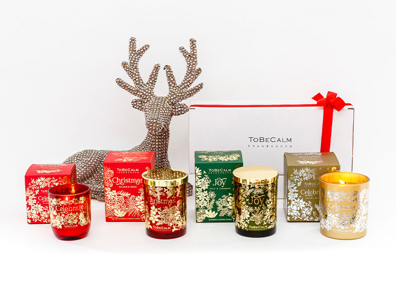 scented candles christmas hamper to be calm