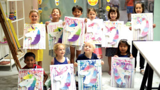 Little Artists Arty Party kid's birthday party ideas