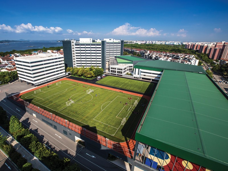Overseas Family School campus aerial view