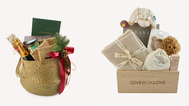 gift boxes and baby hamper