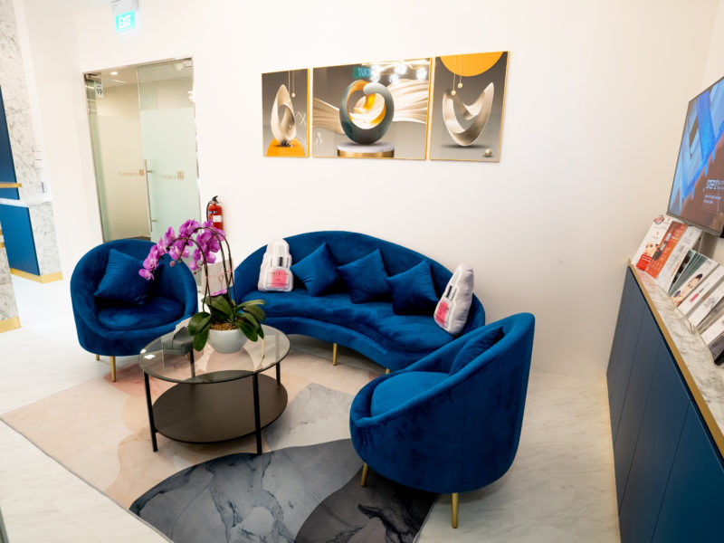Nexus Aesthetic clinic near me, pampering, waiting room