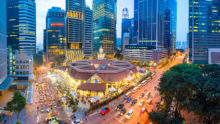 lau pa sat hawker centre in singapore