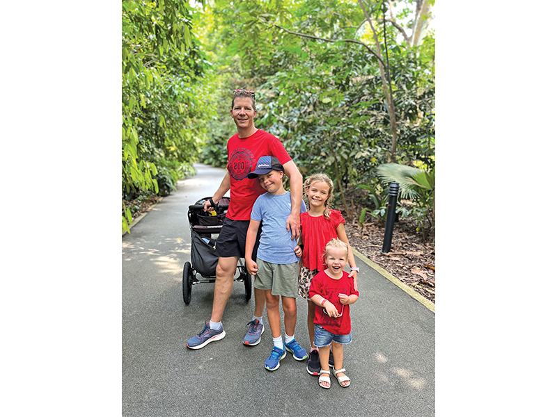 The Street family love taking walks along the Ulu Pandan Connector