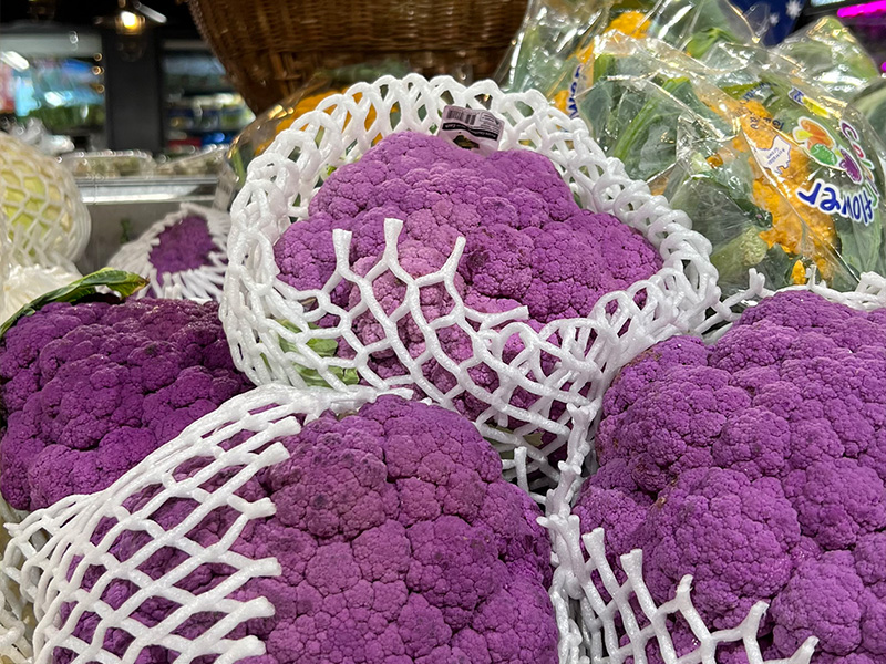 produce from Australia food purple cauliflower