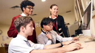 Eton House students in A-Levels in Singapore class
