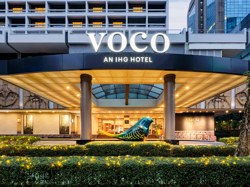 new hotel on Orchard Road singapore voco opus bar and grill