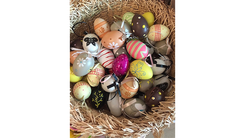 Easter day easter eggs
