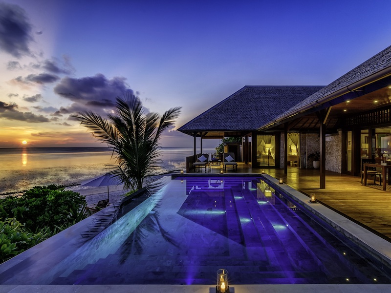Indonesian holiday and beach resort at this villa