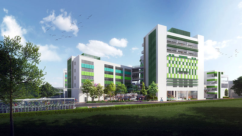 new campus building IFS rendering international french school in singapore
