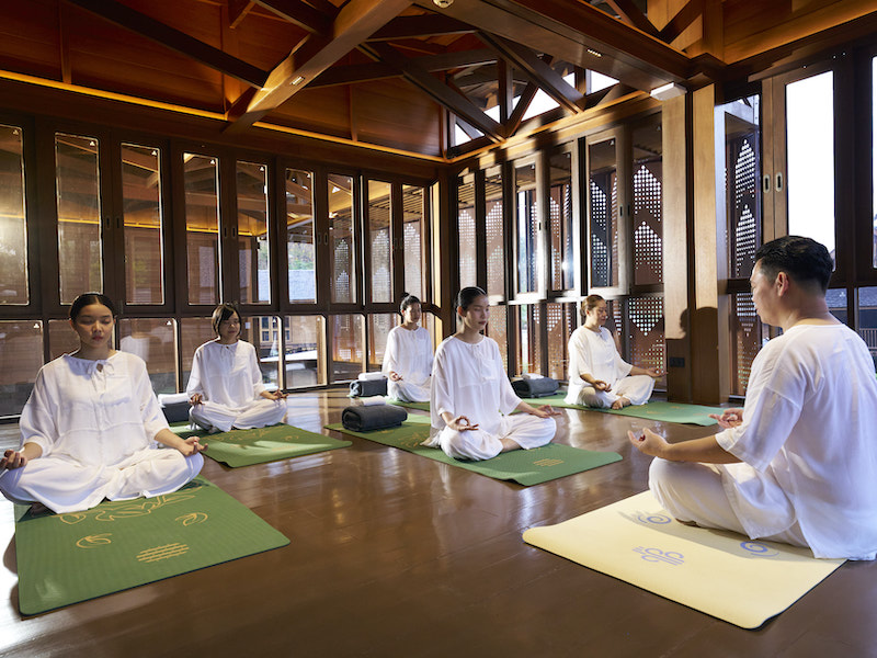 Thailand mountain resort yoga