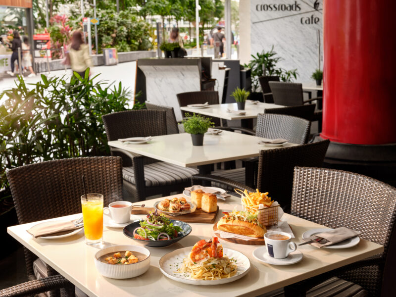 Crossroads cafe at Orchard - where to eat in Orchard Road - alfresco dining Singapore 