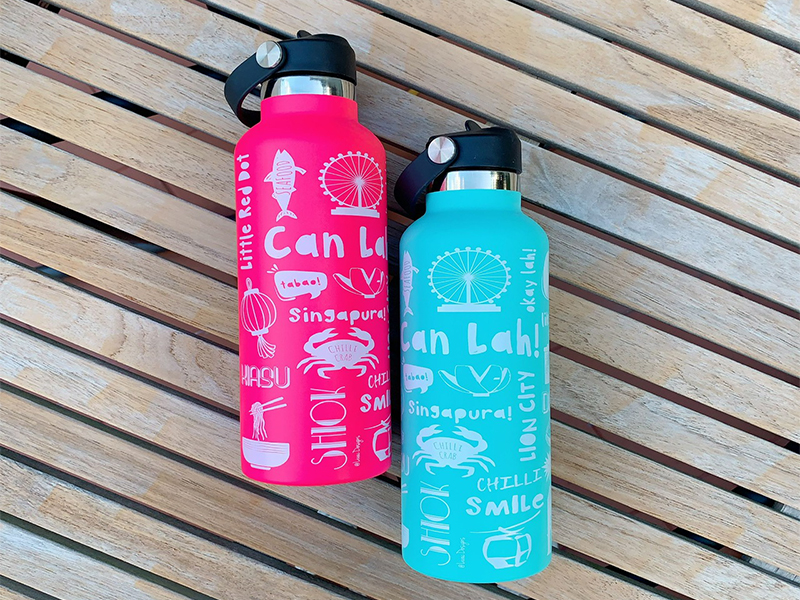 Water bottles from Livac Designs