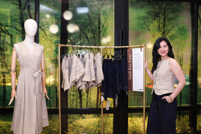 Caeli Eco Luxe - Capsule collection launch at Design Orchard created from sustainable fabrics rayon donated by Royal Golden Eagle