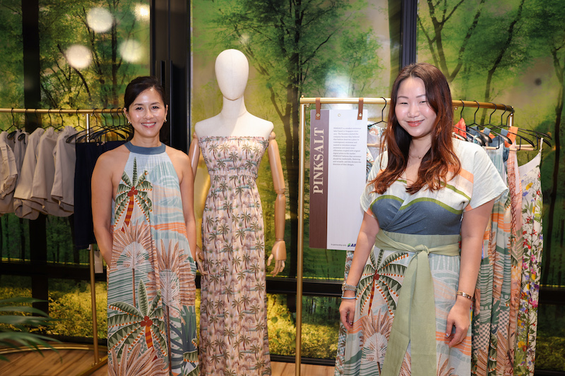 Pinksalt - Capsule collection launch at Design Orchard created from sustainable fabrics rayon donated by Royal Golden Eagle