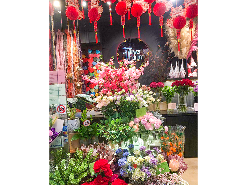 Chinese New Year flowers and decor