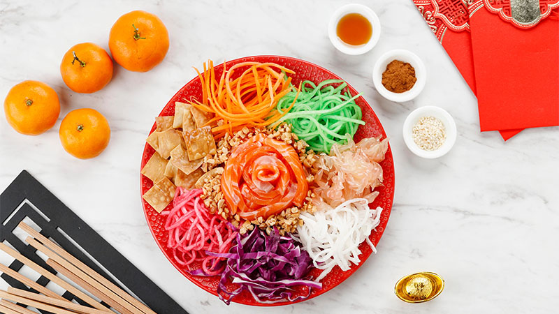 Yusheng Lo Hei Ingredients and What to Say