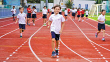 SAS elementary students of the running club in singapore singapore american school