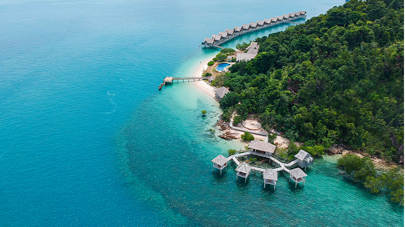 where to go on a public holiday in Singapore, Telunas Beach Resort, Telunas Private Island