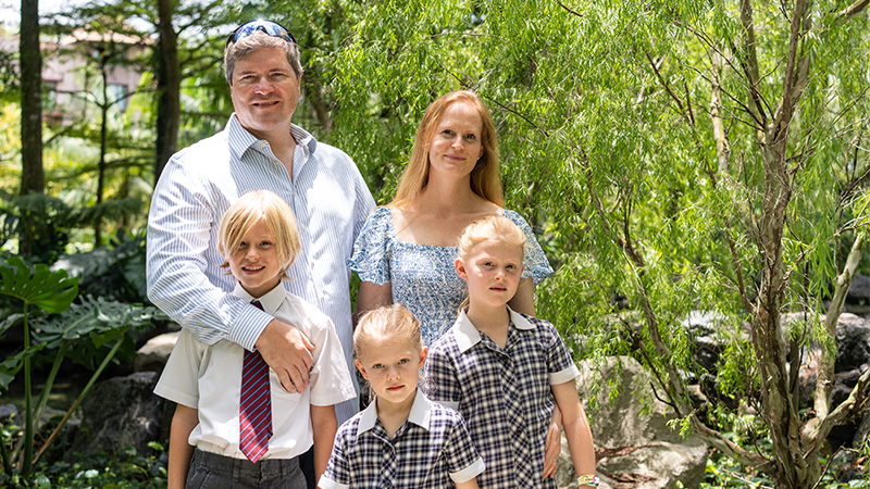 image of family with British School in Singapore - Brighton College