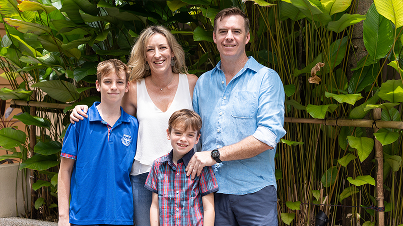 image of happy family from Chatsworth IB International School