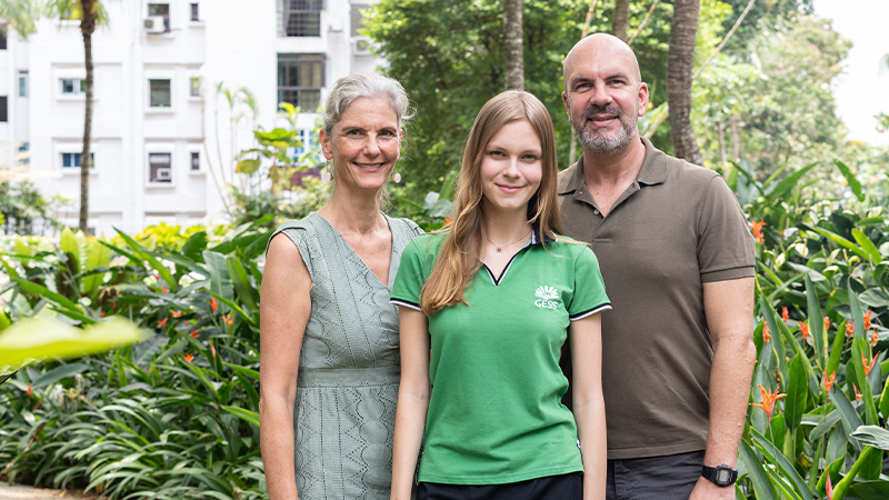 image of happy family from GESS International School in Singapore