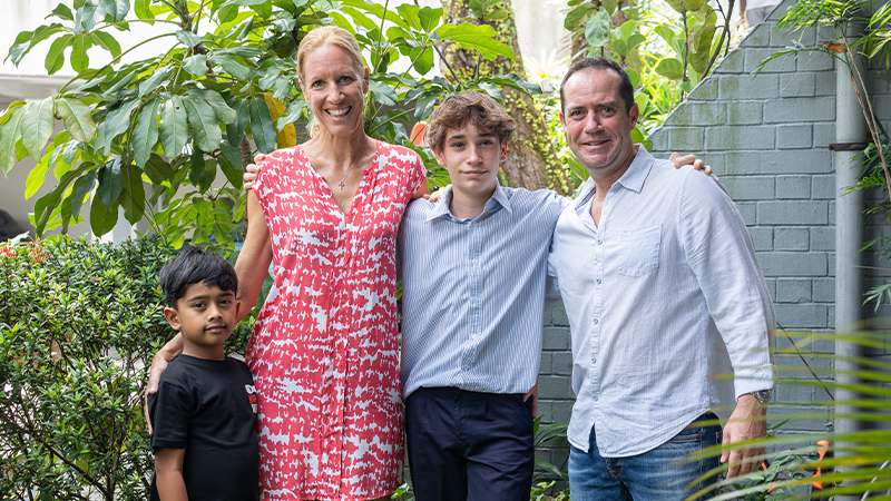 image of family with son boarding at best international school Marlborough College Malaysia