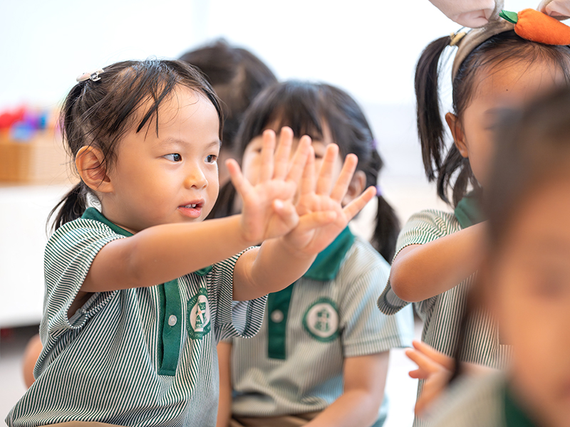 learning numeracy at SJI International preschool (former Maris Stella Kindergarten)
