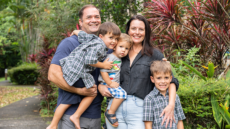 image of family from Tanglin Trust best International School in Singapore 