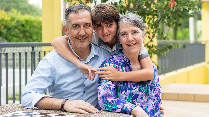 image of parent and child from XCL World Academy international school in Singapore