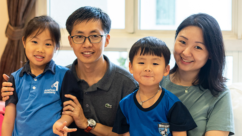 image of family from XAA american international schools in Singapore