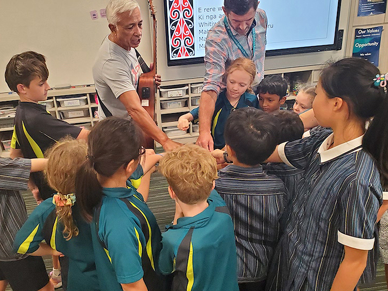 AIS Kapa Haka group practice session on Aotearoa New Zealand songs