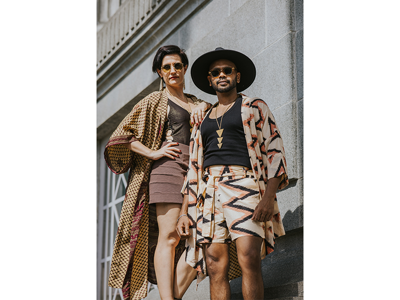 Raja Rani - a Singapore DJ duo that creates eco friendly kimono in Singapore