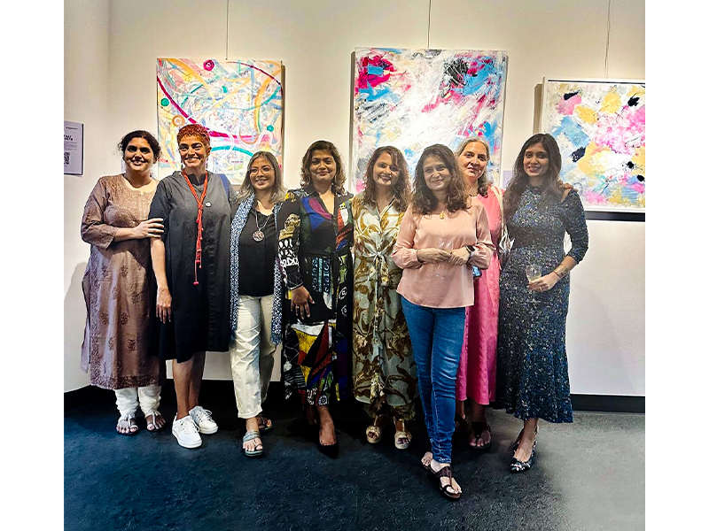 female artists in Singapore art studio