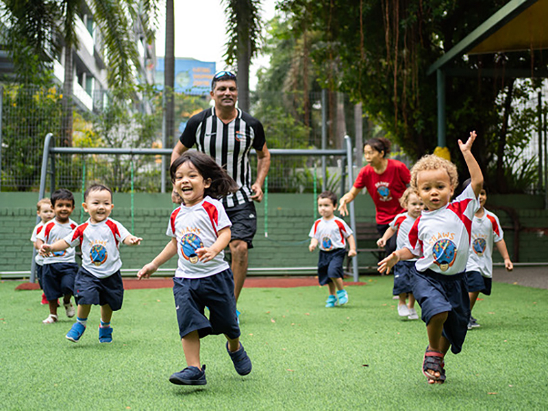 preschoolers sports day at Shaws east coast preschool