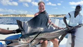 black marlin angling fishing in Mozambique, How to catch sailfish