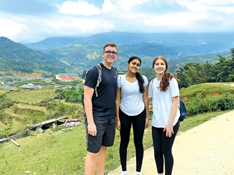 Stamford American international students visit Vietnam