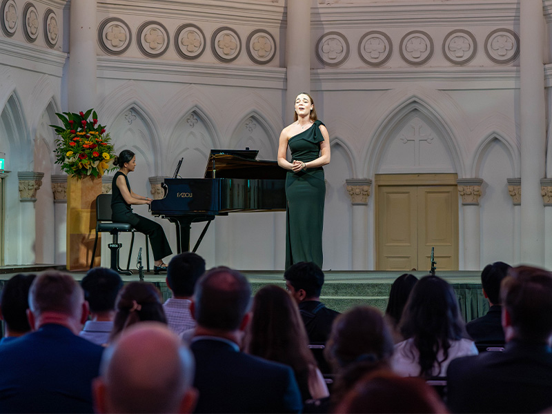 music scholars Centenary celebrations performance at Chijmes - Tanglin