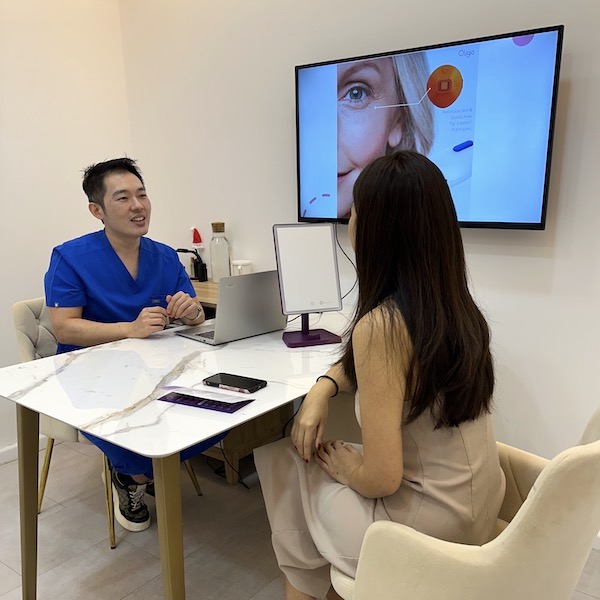 Oligio RF radiofrequency treatment at Bay Aesthetics Clinic for skin tightening, eye bags and boosting collagen in the skin