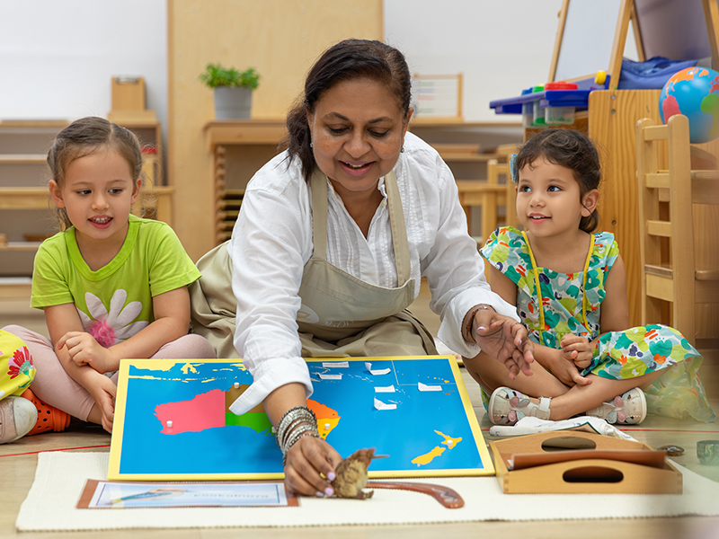 Nest Preschool teaching with Montessori approach parent workshops