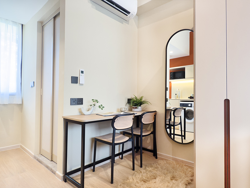 co-living space in singapore alcove area