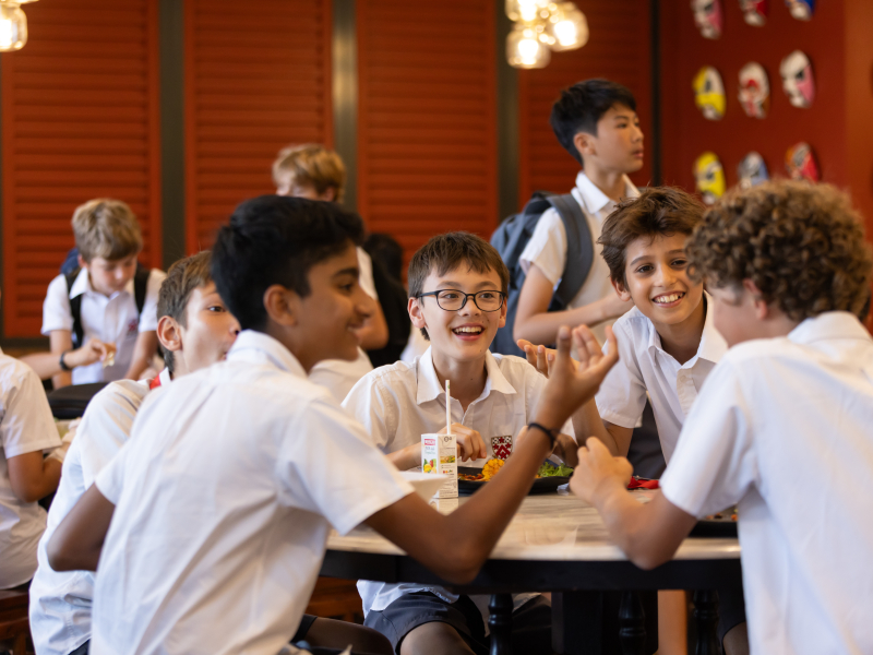 international students at Dulwich College Singapore