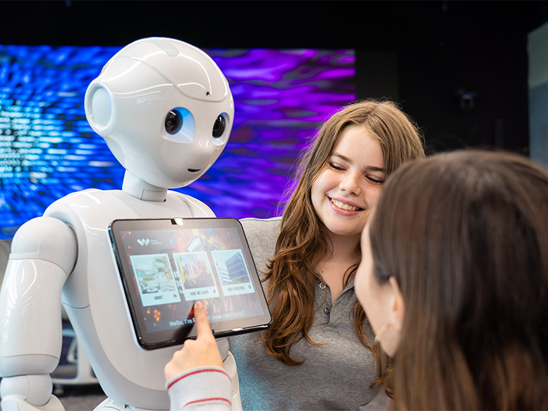 XWA students use digital learning tools at school