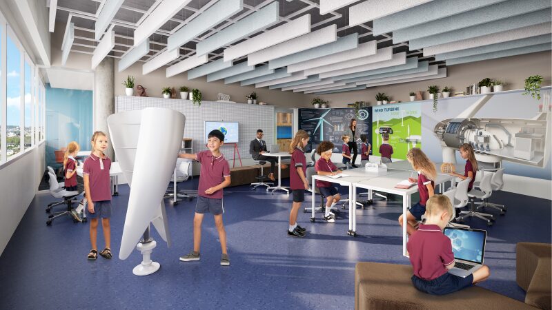 RD American School artist impression