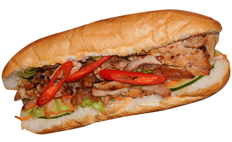 Vietnamese coffee and bánh mì