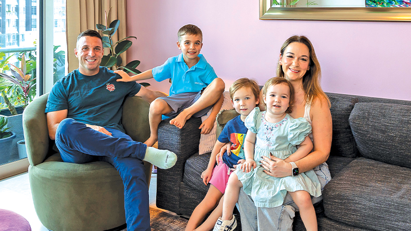 image of family with oldest son in UWCSEA - list of top international schools in Singapore