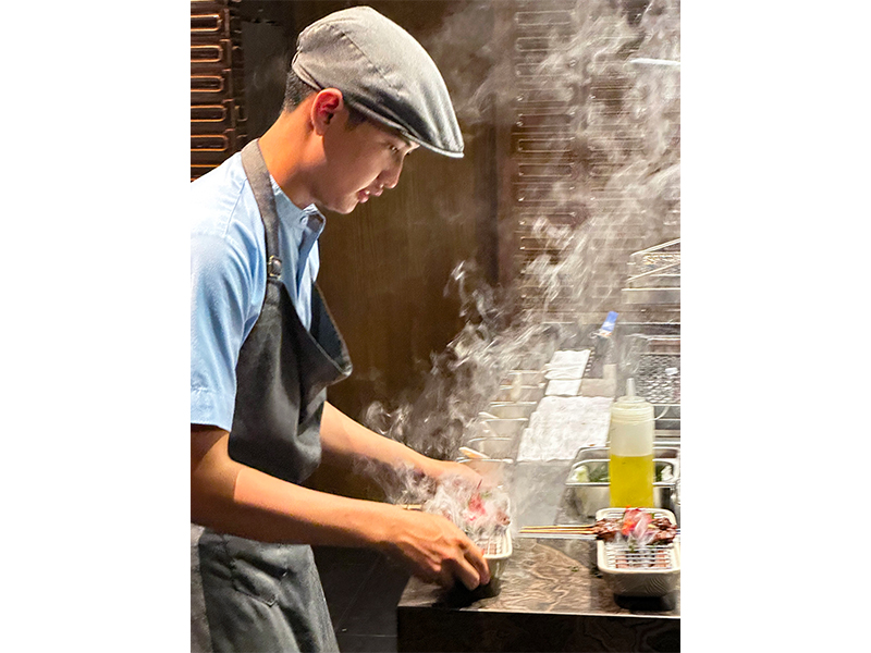 satay chef at indigo hotel