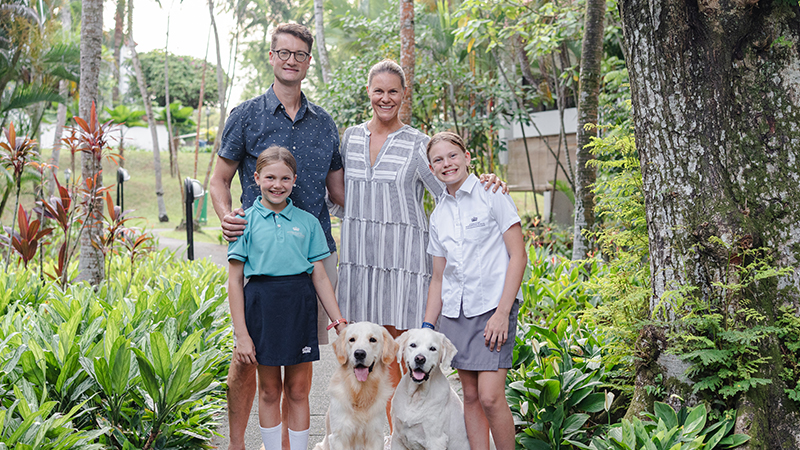image of family who chose DCIS to international school