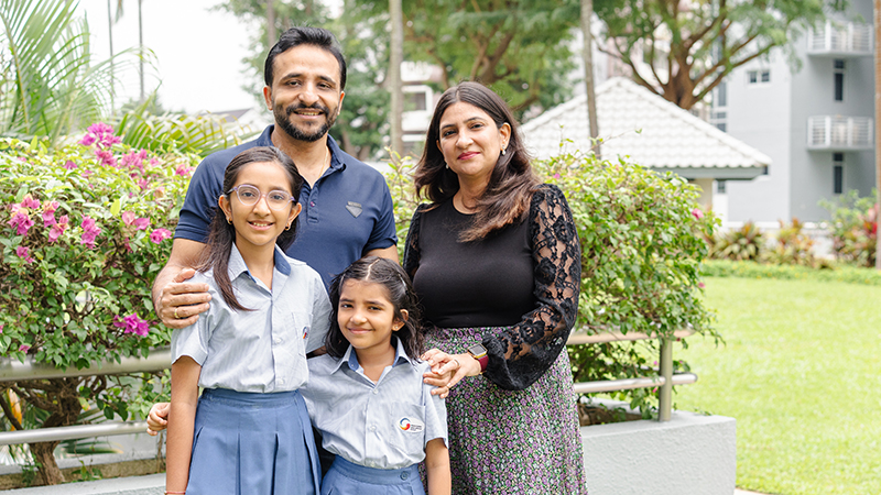 image of family from GIIS - Singapore international school