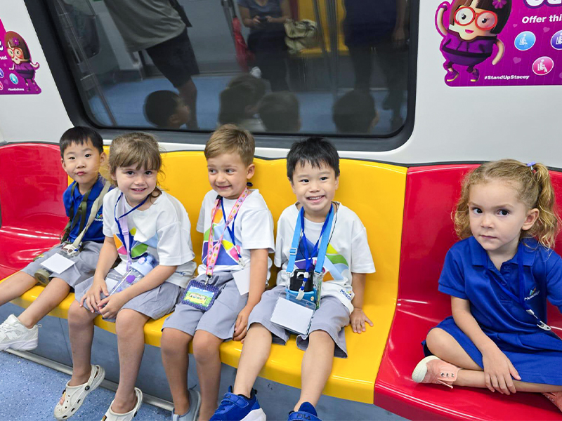 MRT ride preschool activity - Mosaic Preschool
